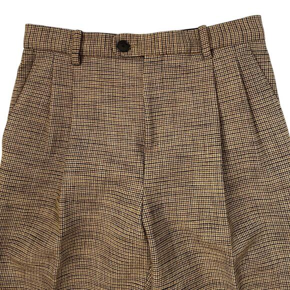NWT Sandro Micro Houndstooth Trousers - Brown - Size 6 (38) - Picture 4 of 8